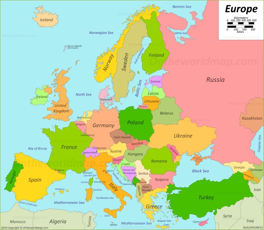 europe map Blank Meme Template