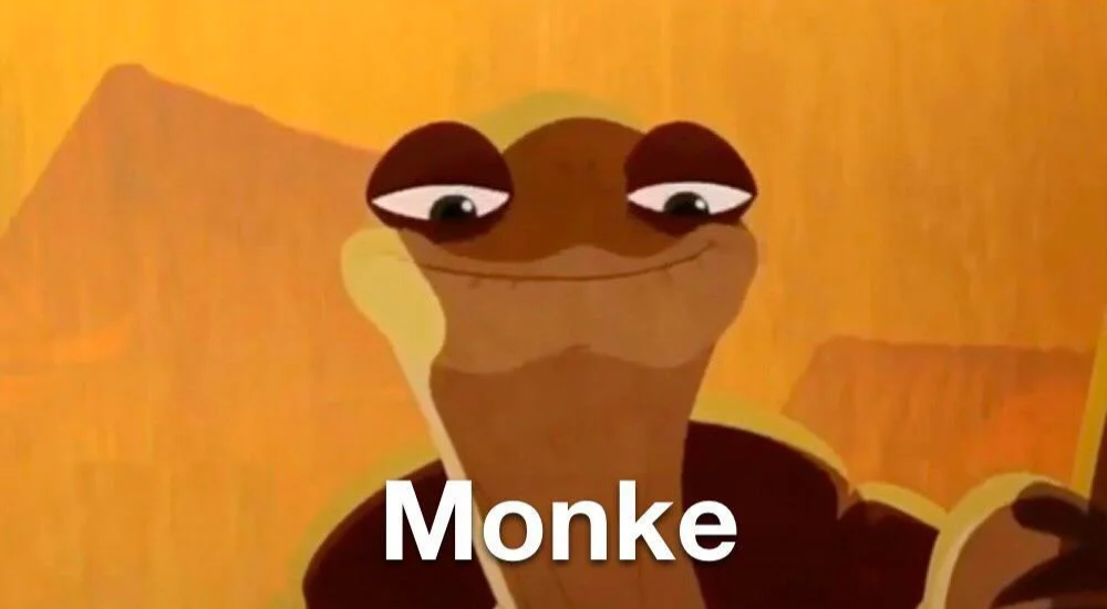 monke Blank Meme Template