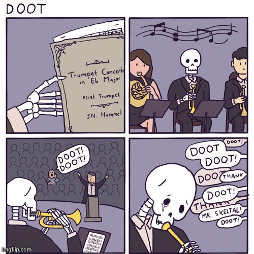 Door doot | image tagged in doot,doot doot,skeleton,skeletons,comics,comics/cartoons | made w/ Imgflip meme maker