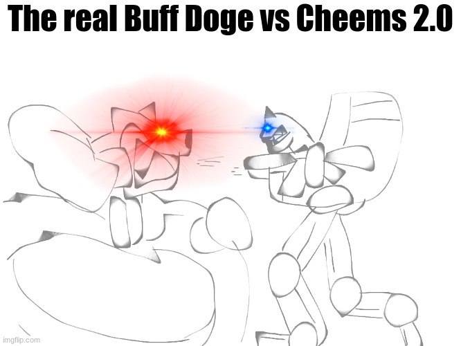 Cheems has had enough 2.0 | The real Buff Doge vs Cheems 2.0 | image tagged in buff doge vs cheems | made w/ Imgflip meme maker