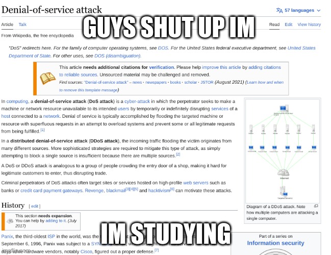 GUYS SHUT UP IM; IM STUDYING | made w/ Imgflip meme maker
