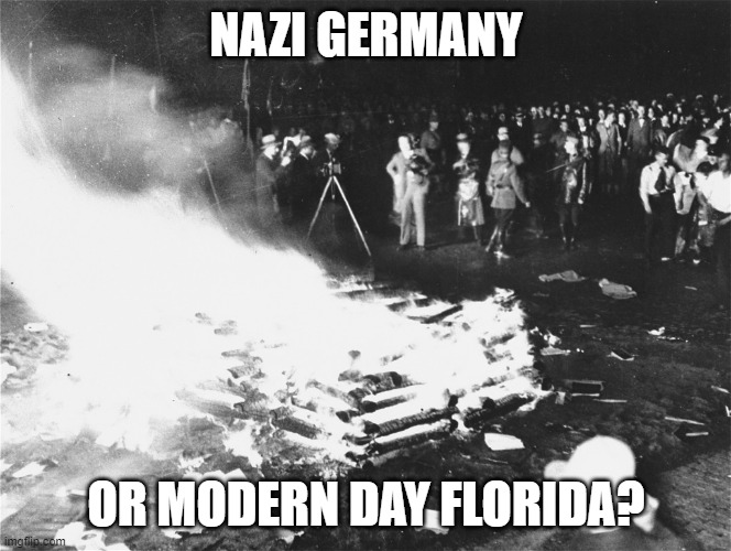 History repeats itself | NAZI GERMANY; OR MODERN DAY FLORIDA? | image tagged in meanwhile in florida | made w/ Imgflip meme maker