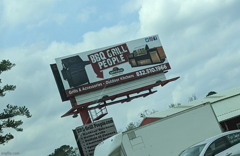 I love barbeque grilled people | image tagged in you had one job,funny,signs,stupid signs,funny signs,grilling | made w/ Imgflip meme maker