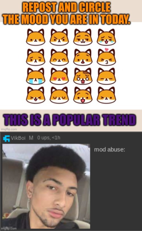 copied image but me instead of neon | image tagged in mod abuse | made w/ Imgflip meme maker