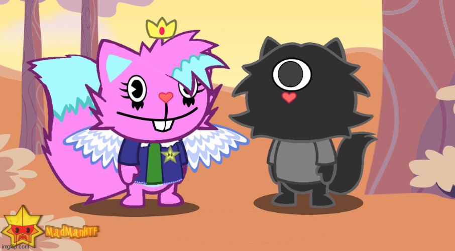 when the | image tagged in kitty and mewo drawn by madly | made w/ Imgflip meme maker