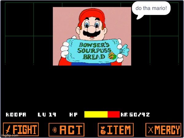 Mario in undertail? | made w/ Imgflip meme maker