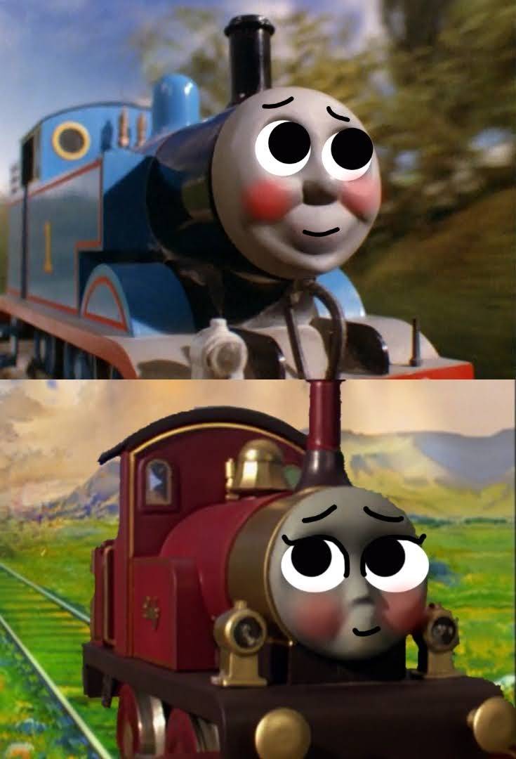Thomas and Lady Blank Meme Template