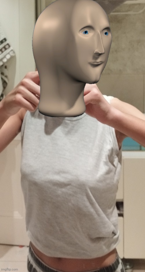 I- I look like a woman no way, all I need now is a skirt | made w/ Imgflip meme maker