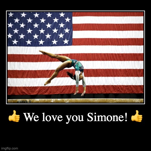 Simone Biles | image tagged in funny,demotivationals | made w/ Imgflip demotivational maker