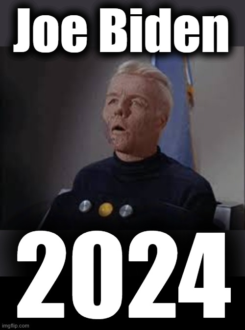 Biden 2024! | Joe Biden; 2024 | image tagged in memes,joe biden,election 2024,democrats,senile,christopher pike | made w/ Imgflip meme maker