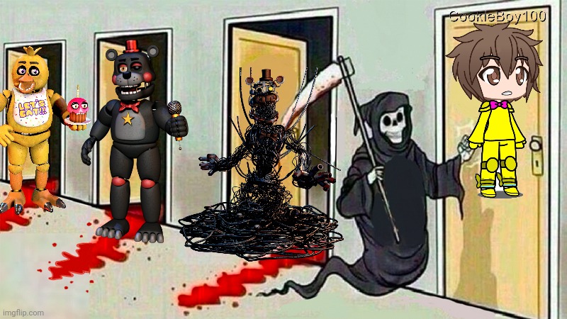 it's coming for good ol'me | image tagged in death knocking at the door | made w/ Imgflip meme maker