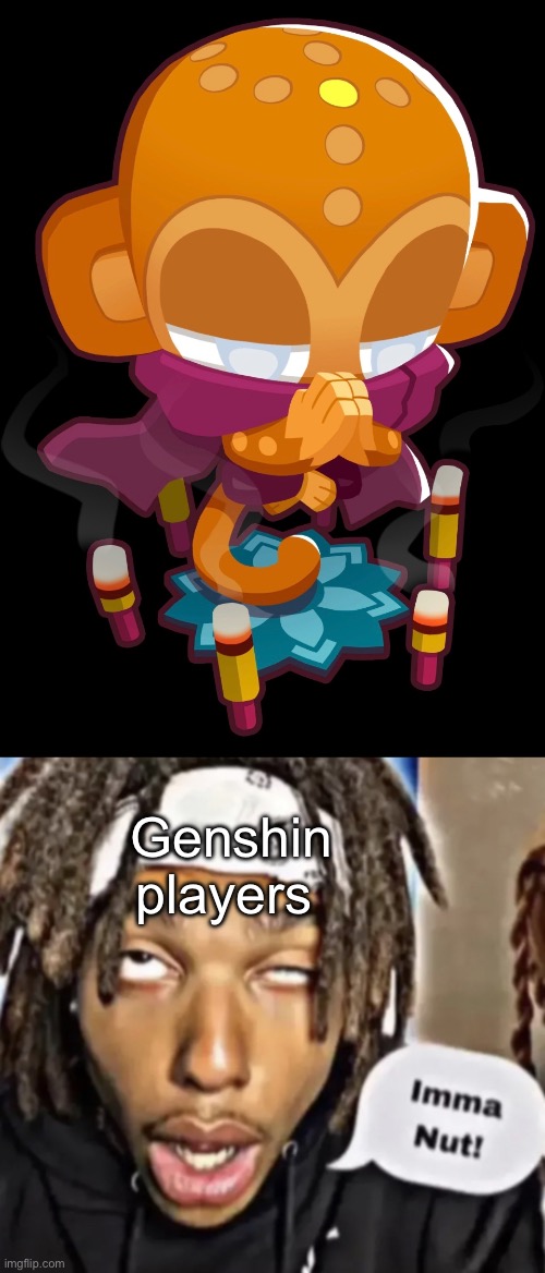 Genshin players | image tagged in imma nut | made w/ Imgflip meme maker