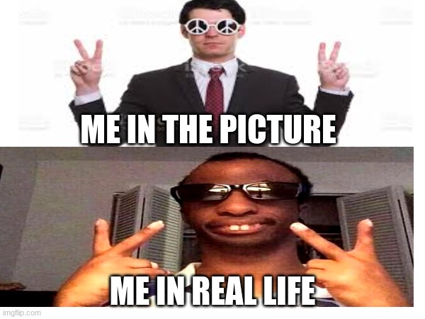 ME IN THE PICTURE; ME IN REAL LIFE | made w/ Imgflip meme maker