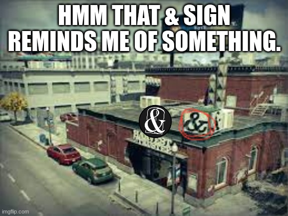 This could count as SCP because of that sus looking & sign. | HMM THAT & SIGN REMINDS ME OF SOMETHING. | made w/ Imgflip meme maker