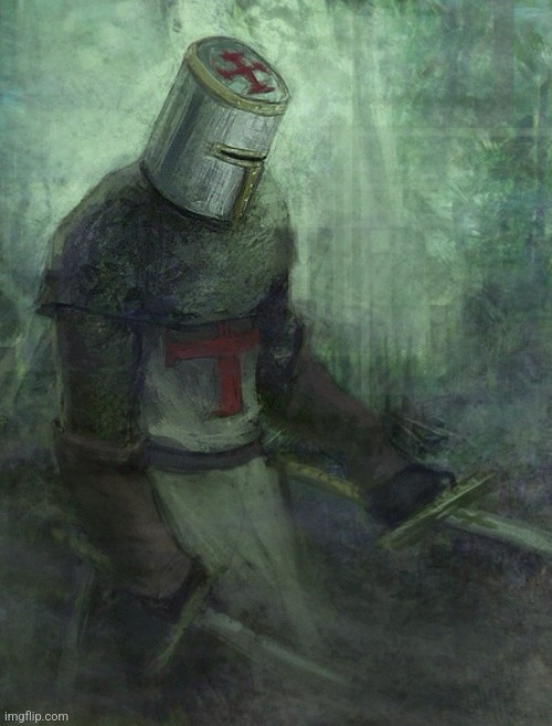 Sad crusader | image tagged in sad crusader | made w/ Imgflip meme maker