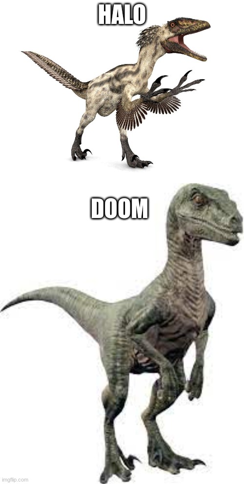 Dinosaur | HALO; DOOM | image tagged in memes | made w/ Imgflip meme maker