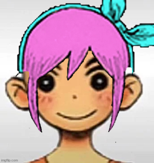 off-topic but i gave kel auby's hair | made w/ Imgflip meme maker