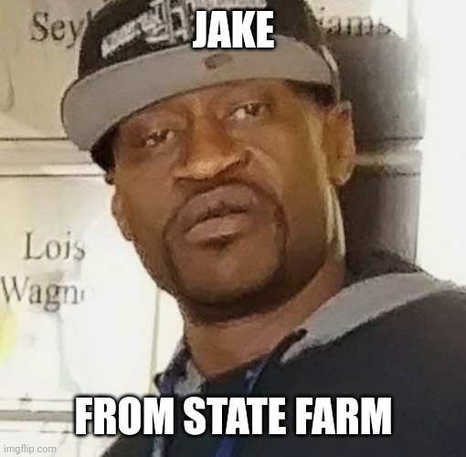 George Floyd | JAKE FROM STATE FARM | image tagged in george floyd | made w/ Imgflip meme maker