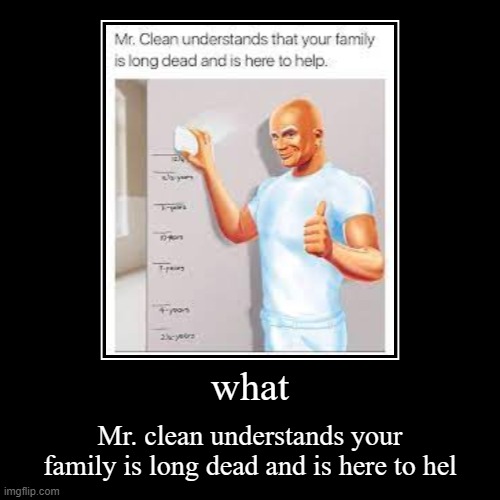 Mr clean | image tagged in funny,demotivationals | made w/ Imgflip demotivational maker