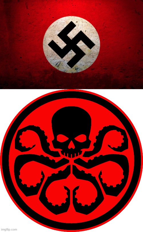 Nazis has changed to Hydra | image tagged in nazi flag | made w/ Imgflip meme maker