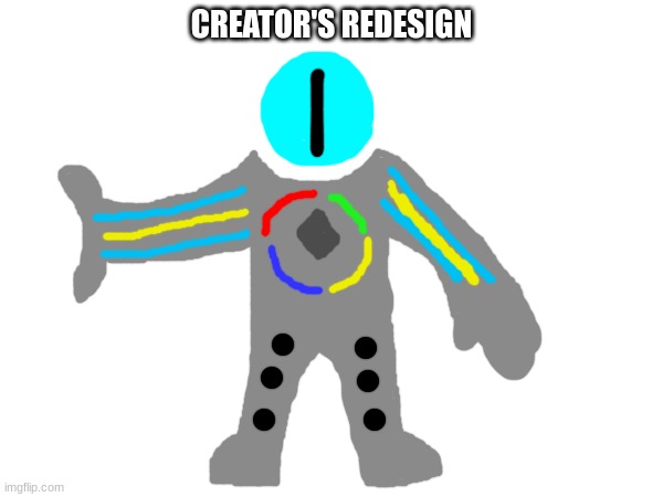 yes the design was inspired off of beldum | CREATOR'S REDESIGN | made w/ Imgflip meme maker