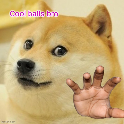 Doge | Cool balls bro | image tagged in memes,doge | made w/ Imgflip meme maker