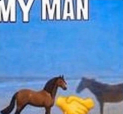 High Quality horses my man Blank Meme Template