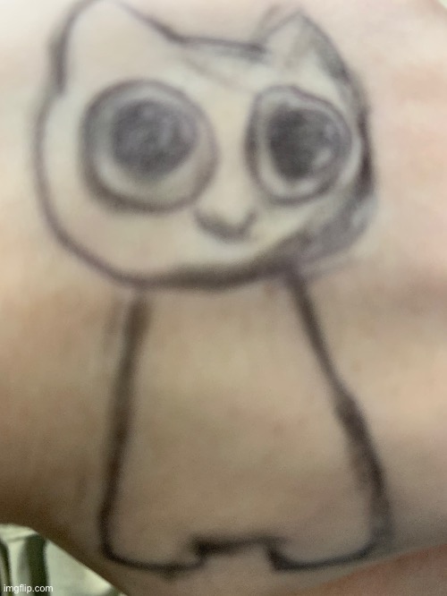 i drew on my hand | made w/ Imgflip meme maker