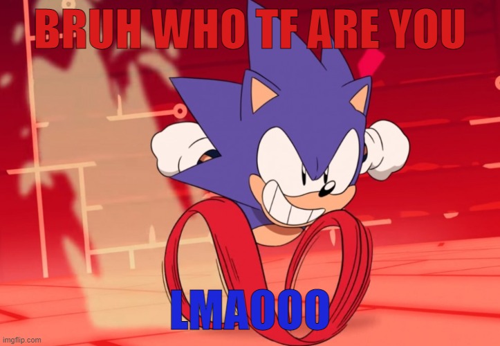 New image to repost whenever you feel like it! | BRUH WHO TF ARE YOU; LMAOOO | image tagged in bruh,who are you,lmao,sonic the hedgehog,sonic mania,sonic bruh who tf are you | made w/ Imgflip meme maker
