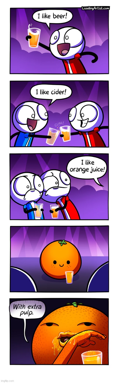 image tagged in comic,creepy,orange,cannibalism | made w/ Imgflip meme maker