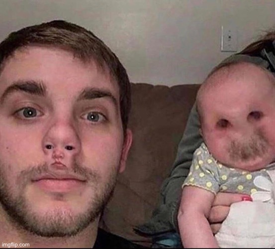 “Switching faces with the baby should be cute” | made w/ Imgflip meme maker
