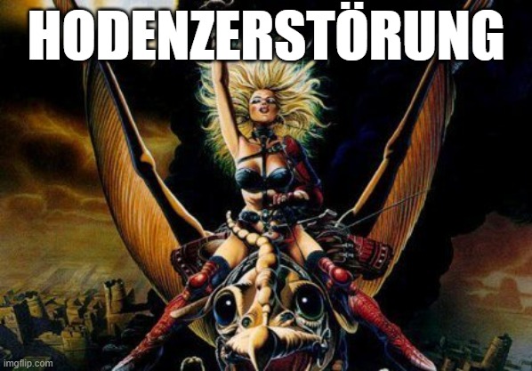Heavy Metal Beast Rider Chick | HODENZERSTÖRUNG | image tagged in heavy metal beast rider chick | made w/ Imgflip meme maker