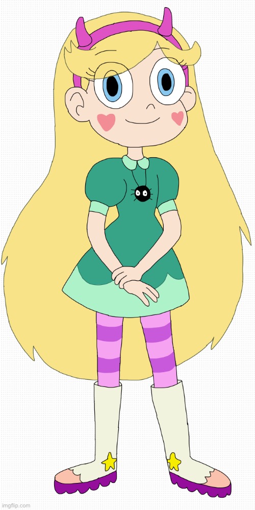 Star in Spider outfit | image tagged in star butterfly,svtfoe | made w/ Imgflip meme maker