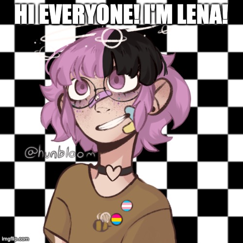Lena's avatar | HI EVERYONE! I'M LENA! | image tagged in lena's avatar | made w/ Imgflip meme maker