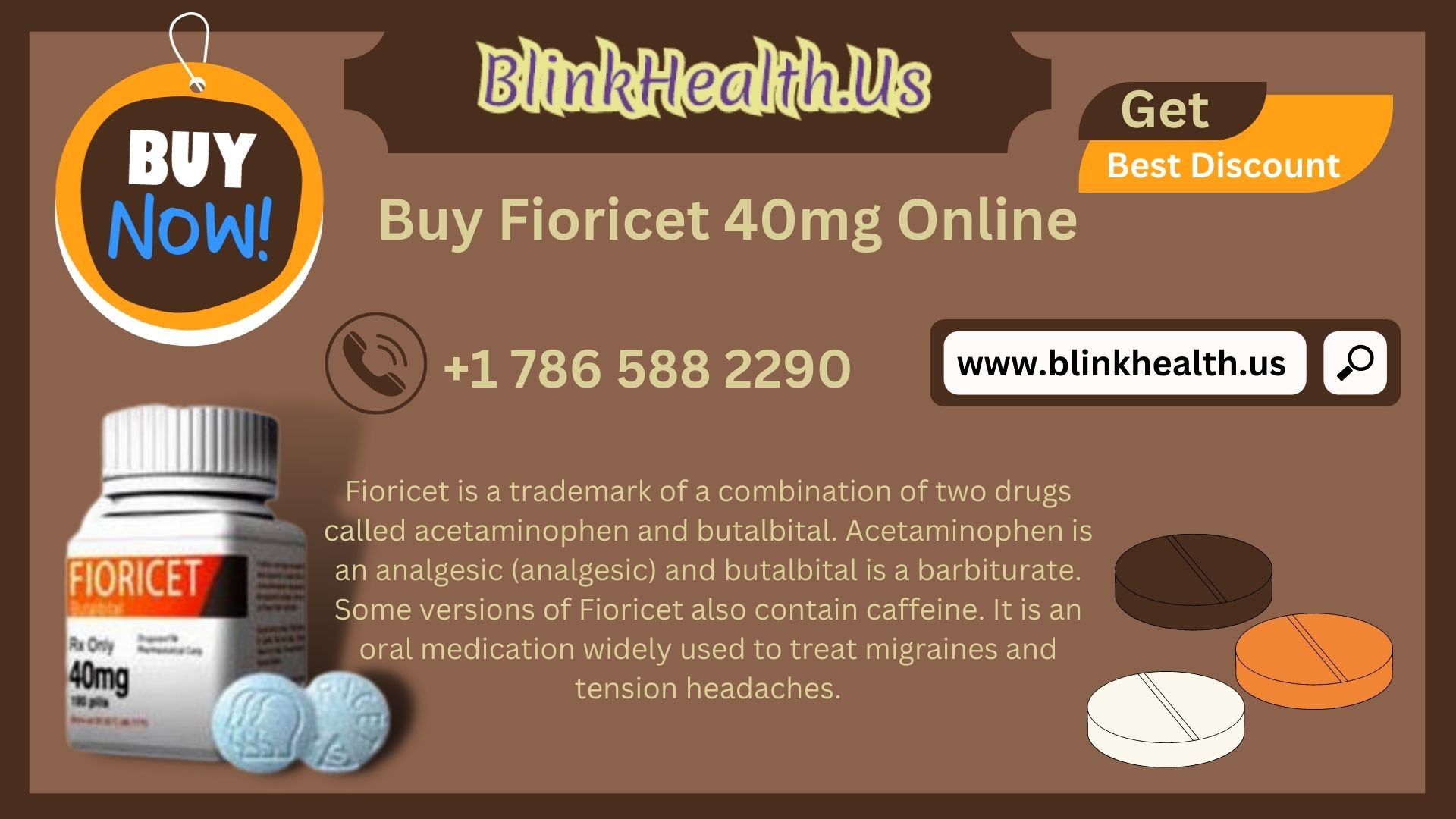 Buy Fioricet 40mg Online Overnight and Get Free Delivery Blank Meme Template