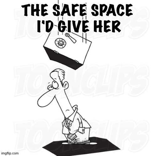 THE SAFE SPACE 
I'D GIVE HER | made w/ Imgflip meme maker