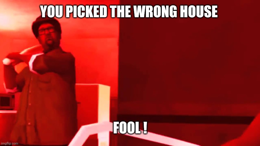 YOU PICKED THE WRONG HOUSE FOOL | YOU PICKED THE WRONG HOUSE FOOL ! | image tagged in you picked the wrong house fool | made w/ Imgflip meme maker