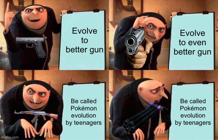 Gru gun no Blank Template - Imgflip