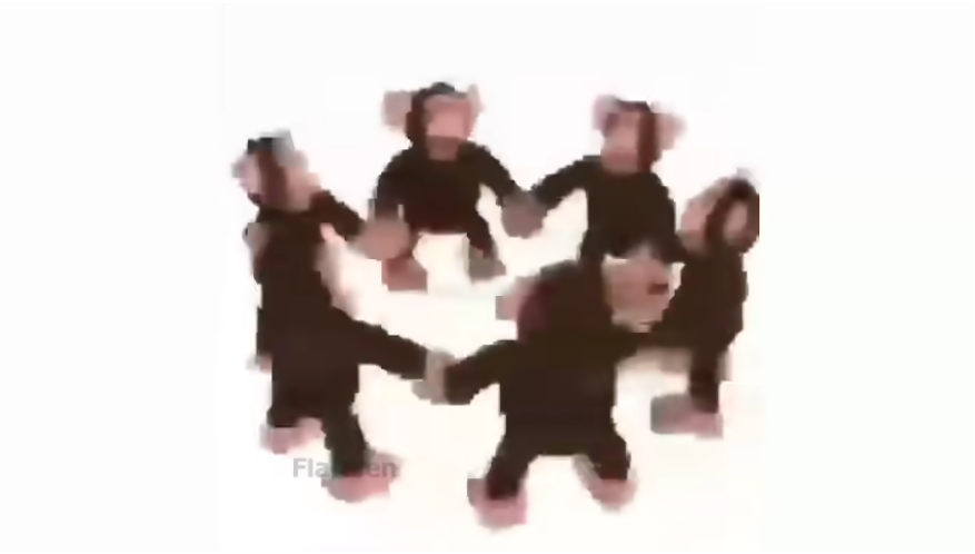 Happy Monkey Circle Blank Meme Template