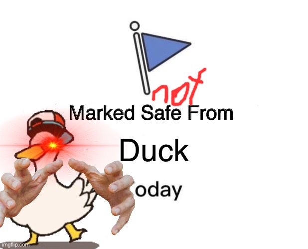 Marked Safe From | Duck | image tagged in memes,marked safe from | made w/ Imgflip meme maker