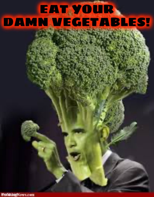 EAT YOUR DAMN VEGETABLES! | made w/ Imgflip meme maker