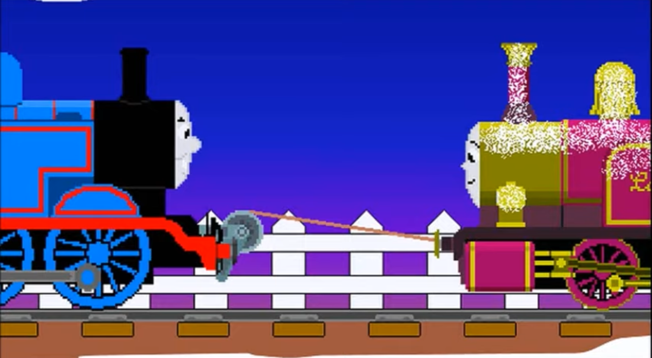 Thomas and Lady Blank Meme Template