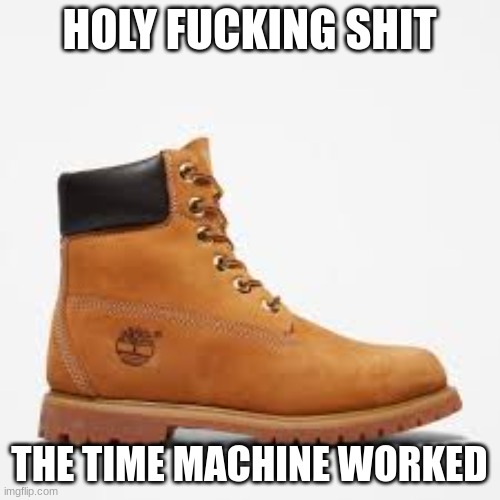 tim | HOLY FUCKING SHIT THE TIME MACHINE WORKED | image tagged in tim | made w/ Imgflip meme maker