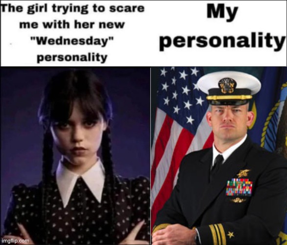 Jocko | image tagged in the girl trying to scare me with her new wednesday personality | made w/ Imgflip meme maker