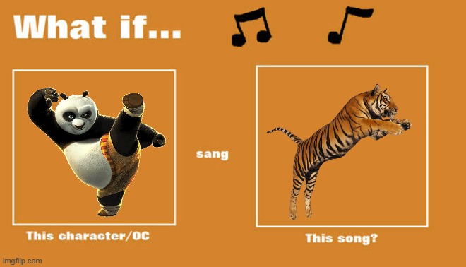 if po sung eye of the tiger | image tagged in what if this character - or oc sang this song,80s music,dreamworks,universal studios | made w/ Imgflip meme maker