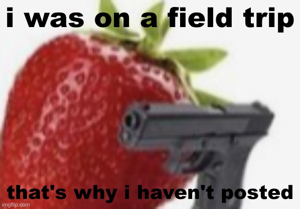 i was on a field trip; that's why i haven't posted | made w/ Imgflip meme maker