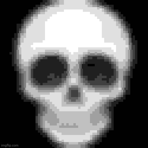 Skull emoji | image tagged in skull emoji | made w/ Imgflip meme maker