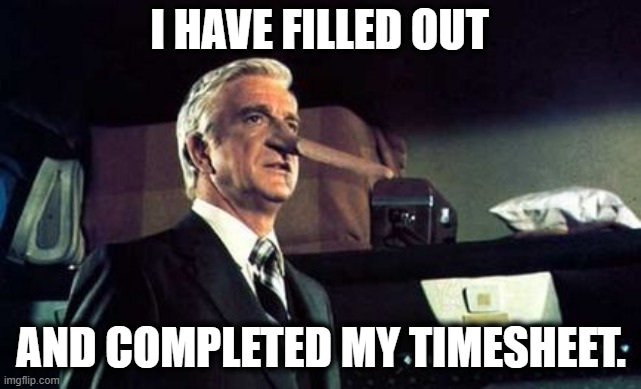 My Timesheet is Done | I HAVE FILLED OUT; AND COMPLETED MY TIMESHEET. | image tagged in timesheet meme,timesheet reminder | made w/ Imgflip meme maker