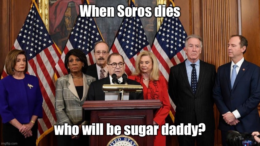 House Democrats | When Soros dies who will be sugar daddy? | image tagged in house democrats | made w/ Imgflip meme maker