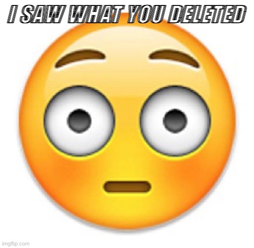 I SAW WHAT YOU DELETED | made w/ Imgflip meme maker